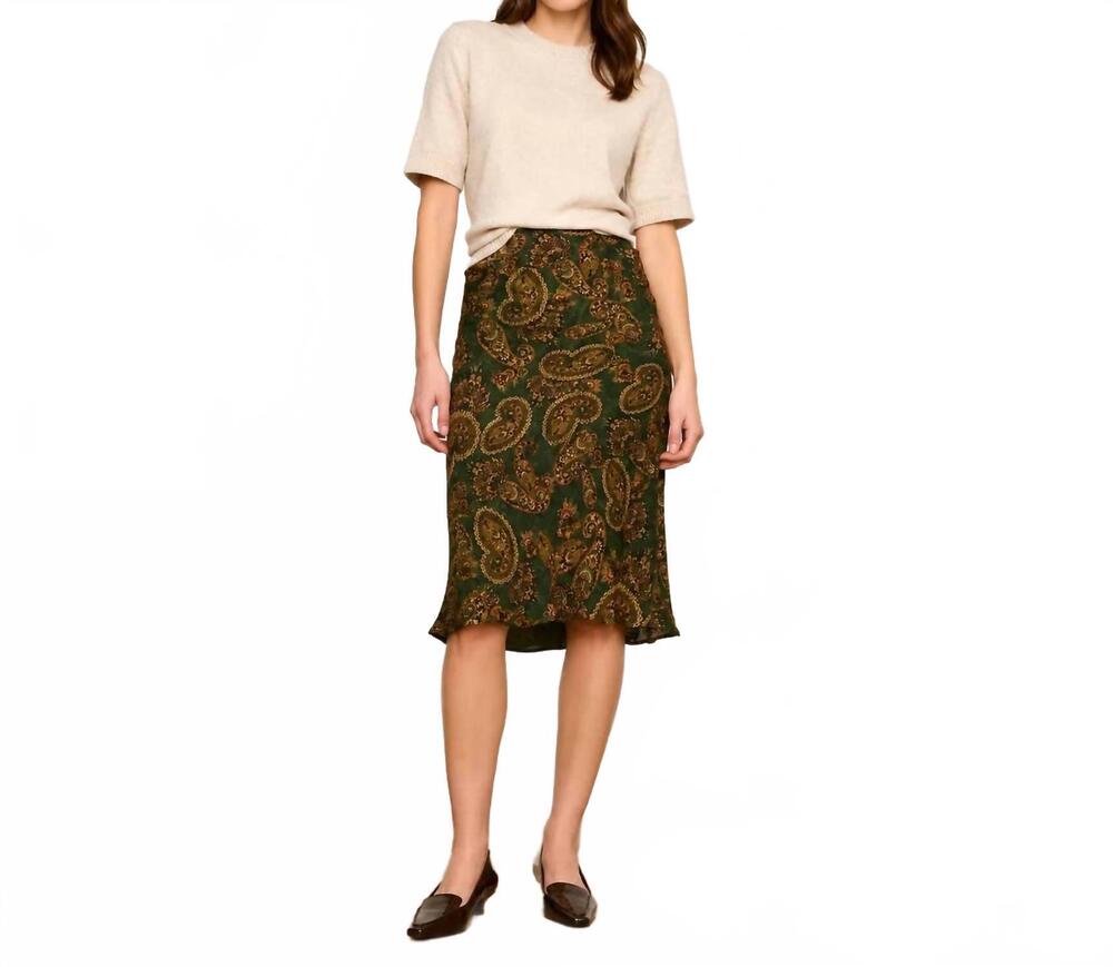 NEW SANCTUARY fall essential midi skirt in decoratif